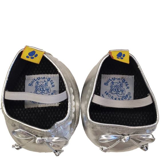 Build a Bear Silver Slip on Dress Shoes for Stuffy Build a Bear Shoes - Picture 9 of 12